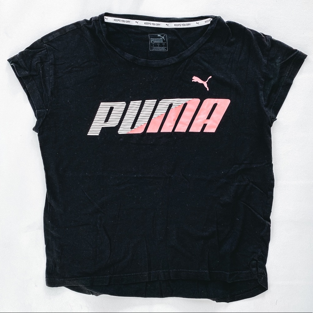 PUMA | Black and Pink Sport Tshirt Short Sleeve